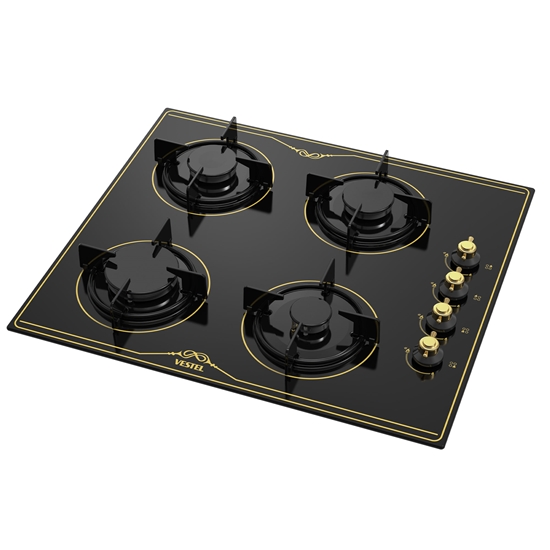 Vestel AO-61041 RS DG 60 cm 4 Gözü Gazlı Ankastre Ocak