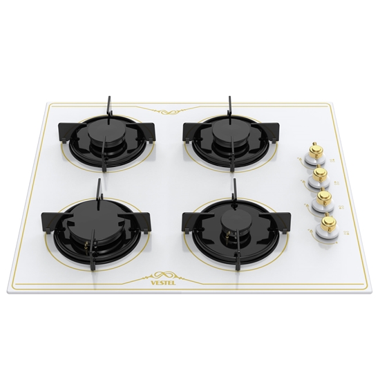 Vestel AO-61041 RB DG 60 cm 4 Gözü Gazlı Ankastre Ocak