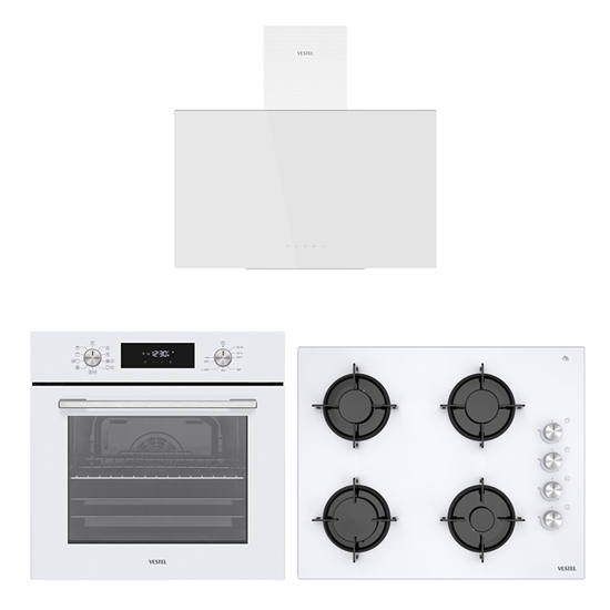 Vestel Eğik Beyaz Avantajlı 65 Dijital Set