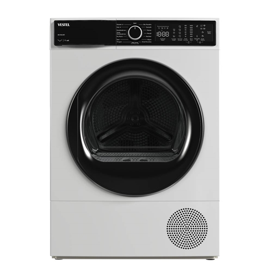 Vestel  KM 127402 WIFI 12 Kg Kurutma Makinesi