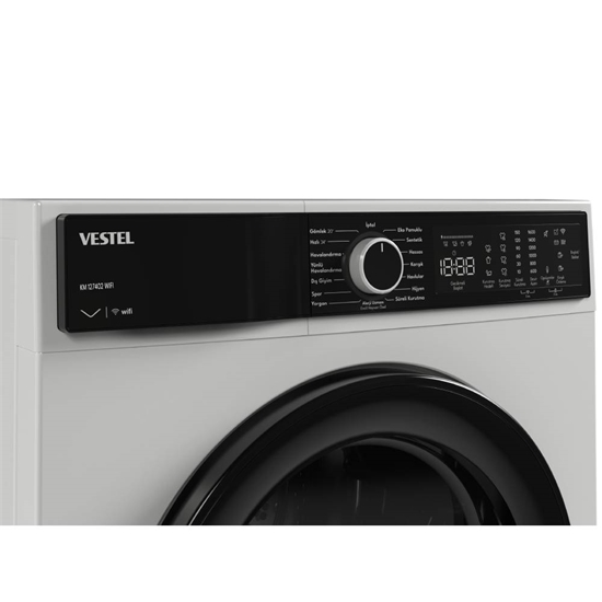 Vestel  KM 127402 WIFI 12 Kg Kurutma Makinesi